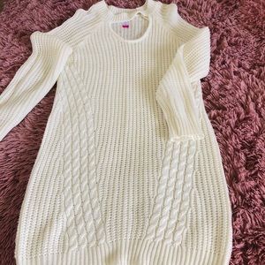 Cream Sweater Dress